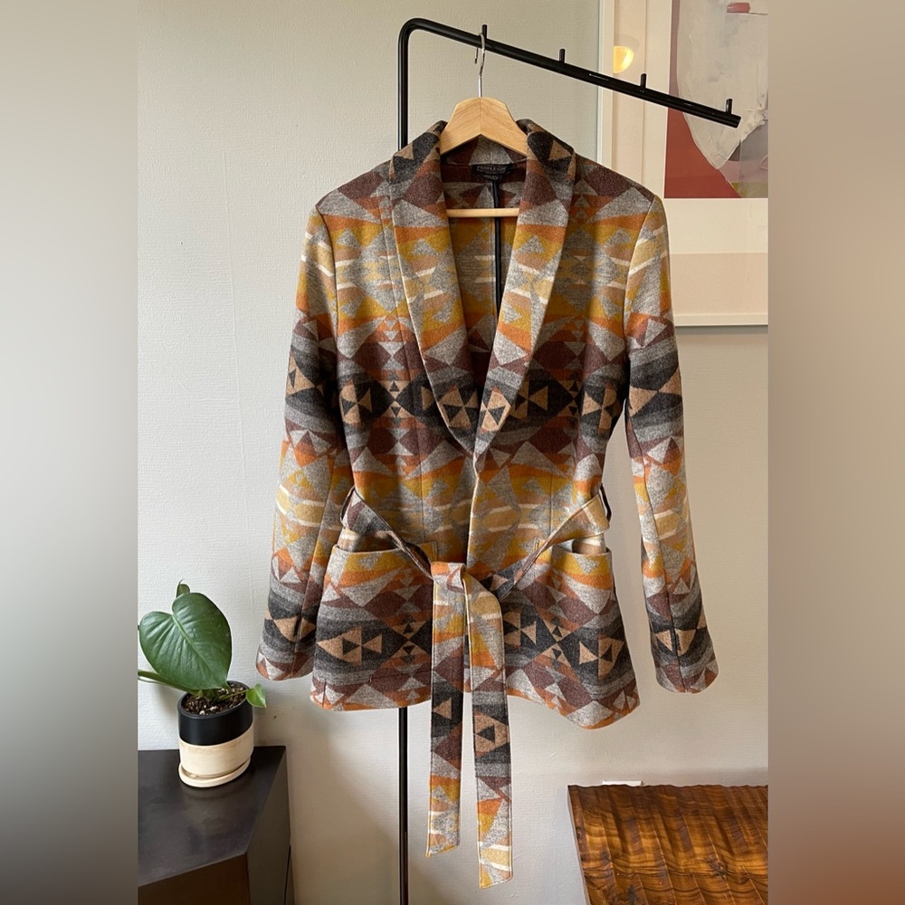 Pendleton Jacquard Wrap Blazer second quality